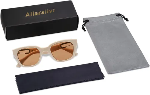Vista 7 de Gafas de sol rectangulares sin montura para mujeres y hombres unisex vintage cuadradas ultraligeras de sol AR81001