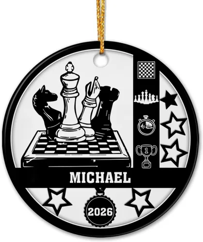 Vista 12 de Adorno de cerámica para jugador de bádminton, regalo para hombres y mujeres, adorno de cerámica personalizado para Navidad 2025, adorno para amantes