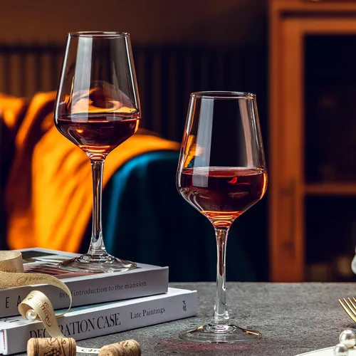 Vista 3 de Juego de 8 copas de vino tinto para cata de vino, regalo de boda, aniversario, Navidad, cumpleaños