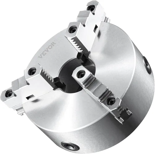 Vista 10 de VEVOR - Portabrocas para torno de 3 mandíbulas, 20,32 cm, Portabrocas autocentrante para torno, Rango de sujeción de 0,16-8 pulg/4-200 mm