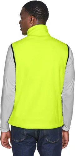 Vista 2 de Harriton Chaleco de forro polar para hombre, Negro, carbón, cazador, azul marino, rojo, real real