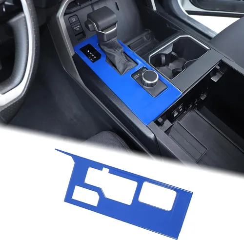 Vista 24 de Aunginsy Marco para panel de cambio de marchas con caja de almacenamiento Compatible con Toyota Tundra/Sequoia 2022-2024 2025 Protector contra