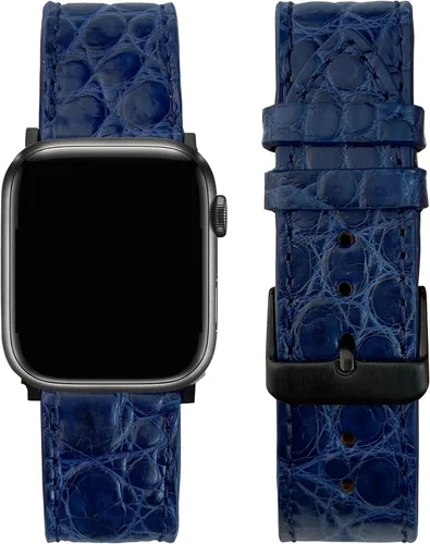 Vista 15 de AIIigator - Correa de reloj hecha a mano de cuero compatible con Apple Watch Ultra de 1.929 in 1.772 in 1.732 in 1.654 in 1.614 in 1.575 in 1.496 in