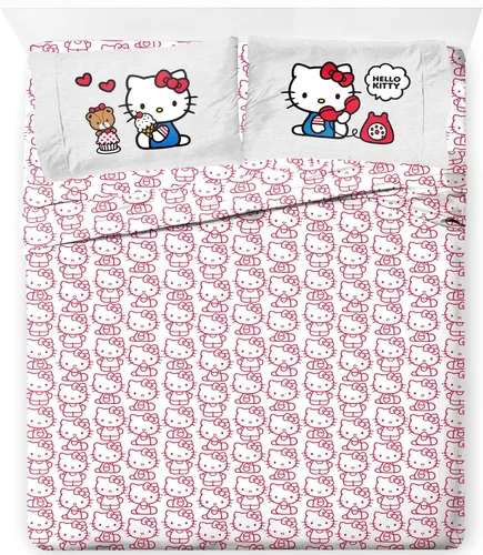 Vista 17 de Jay Franco - Juego de sábanas con funda ajustada, sábanas planas y funda para almohada - Ropa de cama ultra suave con funda para almohada