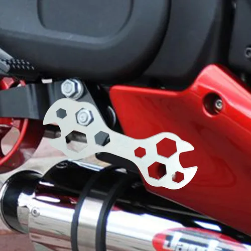 Vista 7 de Herramienta de llave inglesa de bicicleta de múltiples agujeros, llave de flores de 0.079 in, herramienta de extracción e instalación de pedal