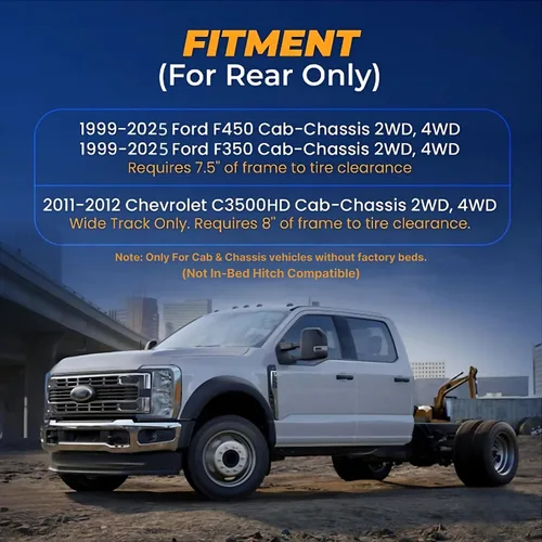 Vista 3 de TORQUE Kit de suspensión de bolsa de aire para Ford F350 F450 2017-2024 (solo chasis de cabina) 2WD 4WD F-350 F-450 Super Duty Bolsa auxiliar 000
