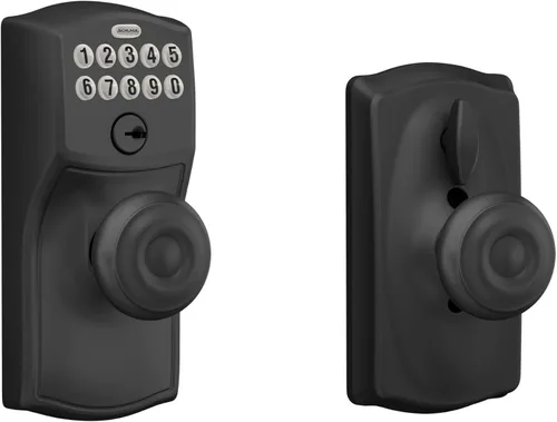 Vista 27 de SCHLAGE FE595VCAM716ACC FE595VCAM/ACC 716 cerradura de teclado para puerta, con manija Accent, flexible, bronce envejecido