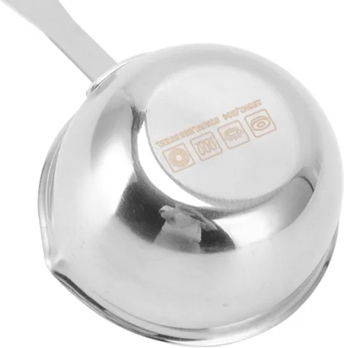 Vista 8 de Sartén, olla de leche pequeña, calentador de mantequilla, olla de fusión de mantequilla, fondo plano de inducción todo en uno, mini olla caliente