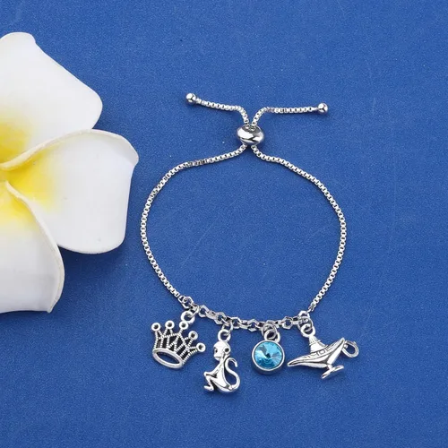 Vista 2 de KEYCHIN Llavero de película Jasmin Princess You Are Braver Stronger Smarter Than You Think Jewelry Regalos para fanáticos de Jasmin y Alad