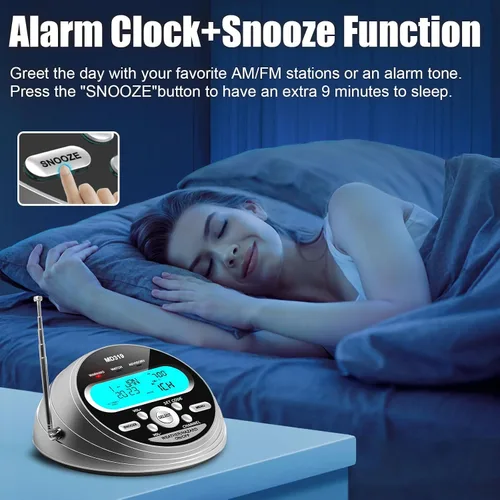 Vista 8 de NOAA Weather Radio-S.A.M.E. Programación localizada, radio de alerta meteorológica con más de 80 alertas de emergencia, reloj despertador, radio