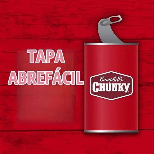 Vista 5 de Campbell's Chunky Sopa, hamburguesa de solomillo con sopa de ternera de verduras campestres, lata de 16.3 onzas (caja de 8)