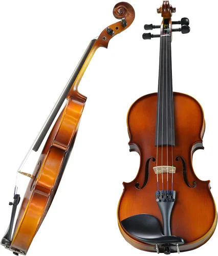 Vista 3 de Violín Bunnel G1 de tamaño 1/2 con estuche de transporte y accesorios incluidos - Madera maciza de arce y accesorios de ébano de Kennedy Violins