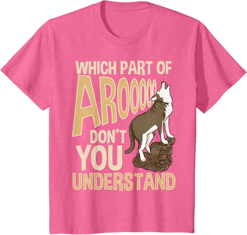 Vista 51 de What Part Of Aroooo Don't You Understand Husky - Camiseta para perro, Negro, S