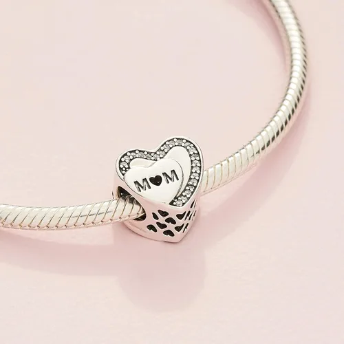 Vista 4 de Annmors Jewelry Birthday Charms for Woman-925 Sterling Silver Dangle Pendant Bead with Cubic ZirconiaGirl Jewelry Beads DIY Gifts for Women Bracelet