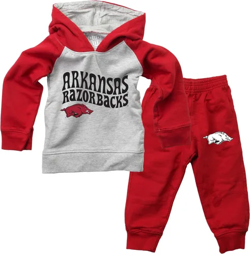 Vista 9 de Wes and Willy Conjunto de pantalón y sudadera con capucha universitaria para bebés y niños pequeños