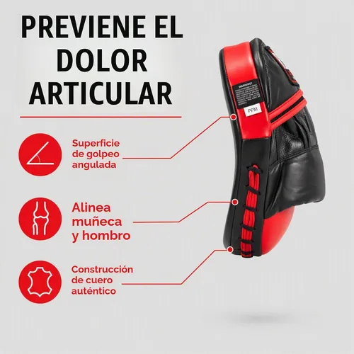 Vista 4 de Ringside Paquete de entrenador de boxeo, talla única, negro