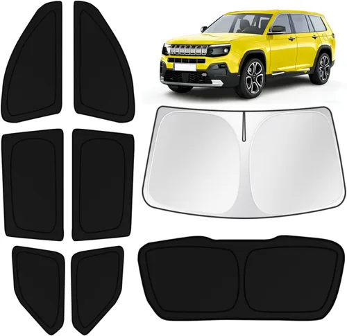 Vista 195 de KUST - Parasol plegable para parabrisas para BMW X1 E84, accesorios 2011 2012 2013 2014 2015, protector de visera de sol ajustable que bloquea