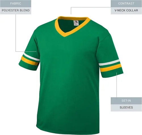 Vista 99 de Augusta Sportswear Jersey de rayas de manga para hombre