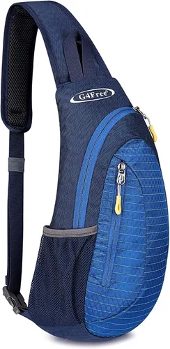 Vista 18 de G4Free - Bolso bandolera para hombres y mujeres, mochila pequeña para el pecho y el hombro, ligera, para viajes, actividades al aire libre y Negro