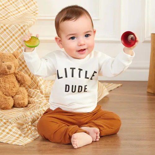 Vista 3 de Murnouche Conjunto de ropa de 2 piezas para bebé niño y niño pequeño
