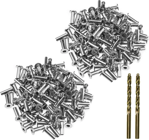 Vista 8 de Fundas protectoras para barandilla de cable de alambre de 1/8 pulgadas, postes de madera, barandilla de bricolaje, acero inoxidable T316 grado