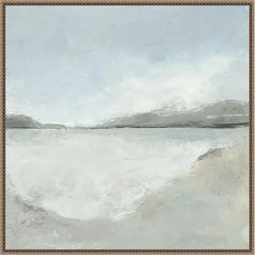 Vista 18 de Amanti Art Lienzo enmarcado para pared, 16 x 16 pulgadas, sutil costero por Hannah Dawson, lienzo enmarcado para pared, obras de arte abstractas