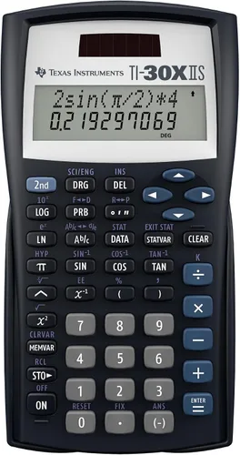 Vista 2 de Calculadora científica Texas Instruments TI-30 X IIS 2-Linea, Negro