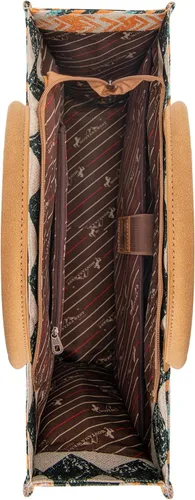 Vista 5 de Montana West Bolsa tipo tote brillante, con asa superior, con estampado de cachemira