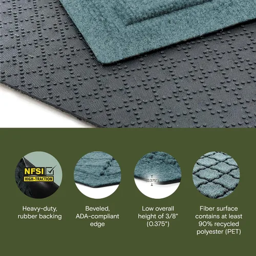 Vista 3 de Tapete Cordova de Bungalow Flooring, Bluestone