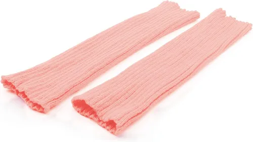 Vista 4 de Century Star Calentadores de piernas acanalados de neón para mujeres y niñas, jóvenes, calentador de piernas retro de punto para fiesta de los años