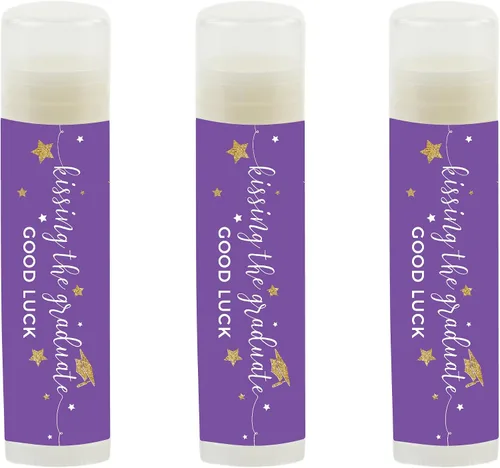 Vista 30 de Andaz Press Colección de fiesta de graduación con purpurina de color morado real y dorado, pancarta colgante con cuerda, Congrats Grad!, 5 pies, 1