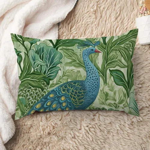 Vista 38 de ArogGeld Funda de cojín lumbar asiática de estilo chinoiserie, de lino marrón, pájaro y flor, funda de almohada asiática para sala de estar, A-6