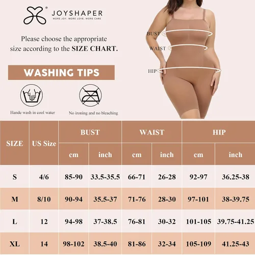 Vista 5 de JOYSHAPER Tummy Control Shapewear Bodysuit for Women Seamless Full Body Shaper Mid Thigh Compression Shapewear