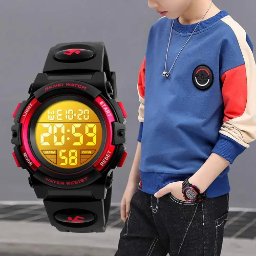 Vista 9 de Boys Watch Digital Sports Waterproof Outdoor Kids Watches Alarm Clock 1224 H Stopwatch Calendar 3-15 Year Old Boys Girls Wristwatch