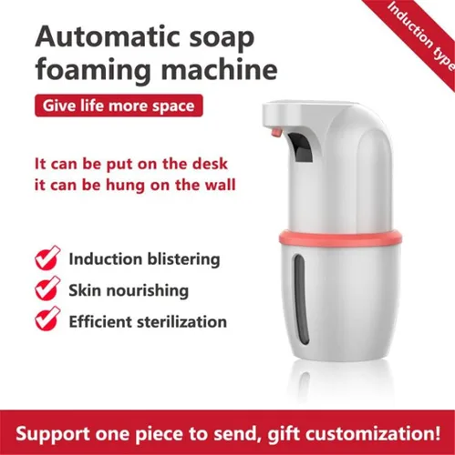 Vista 4 de Dispensador automático de jabón de espuma USB recargable sin contacto Sensor infrarrojo automático IPX5 impermeable de la cocina inteligente baño