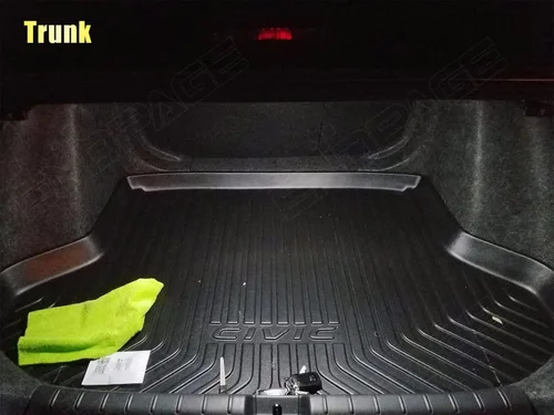 Vista 5 de Kit de 6 luces LED Civic para interior Honda Civic 2016 2017 2018 2019 2020 2021 blanco 6000K mapa interior cúpula espejo de tocador paquete
