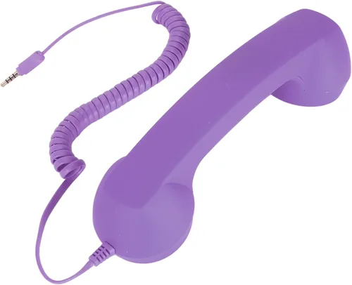 Vista 8 de Auricular de teléfono retro de 0.138 in para teléfono celular, receptor de teléfono móvil de mano con altavoz de micrófono incorporado, accesorio