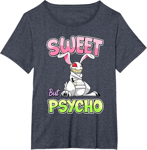 Vista 52 de Sweet But Psycho Shirt Bunny Creepy Gothic Rabbit Funny T-Shirt