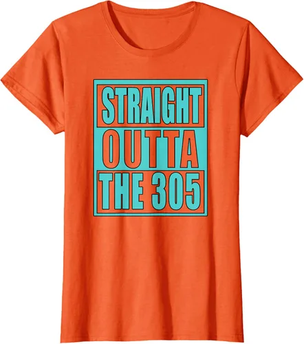 Vista 15 de Miami Straight Outta The 305 Funny South Florida Fan - Camiseta