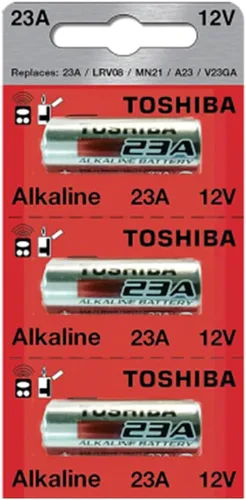 Vista 3 de TOSHIBA Batería alcalina 27A GP27A MN27 A27BP de 12 voltios (2 baterías)