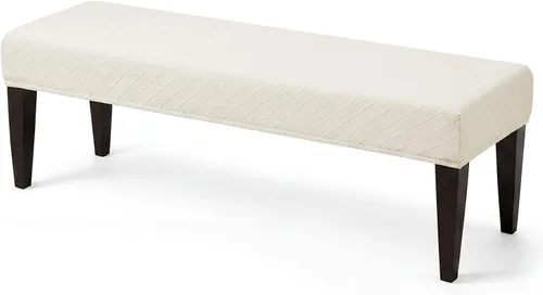 Vista 13 de WOMACO Funda para Banco de Comedor - Fundas Elásticas de Spandex para Cojín de Asiento Tapizado Protectores de Asiento de Banco de Cocina y Comedor