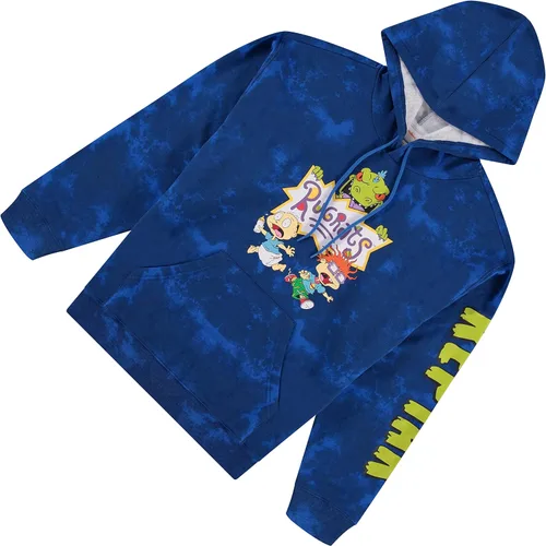 Vista 6 de Nickelodeon Rugrats Reptar - Sudadera con capucha para hombre, Rugrats Reptar Tommy and Chuckie Allover