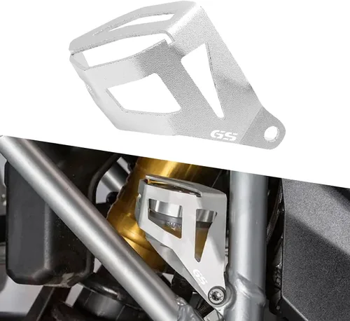 Vista 8 de Bomba de freno trasero para motocicleta Tanque de líquido Depósito de aceite Protector de cubierta de depósito para R1200GS R1250GS R 1200 1250 GS
