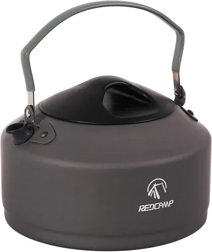 Vista 14 de REDCAMP Mini hervidor de agua al aire libre de 0.8L, olla de agua de aluminio con bolsa de transporte, caldera de té ligera compacta