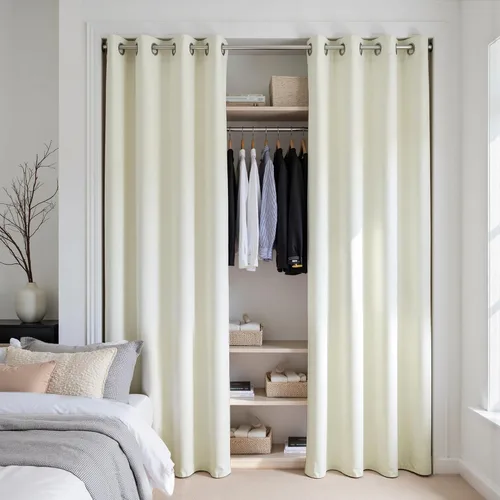 Vista 81 de KOUFALL Cortinas de Baño Aqua para Ventana, Juego de 2 Paneles Decoración Costera Cortinas Cortas Opacas para Ventana Pequeña de Cocina Puerta
