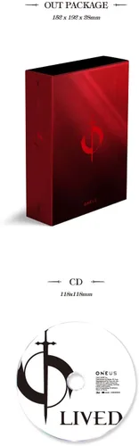 Vista 3 de ONEUS - Lived (4º Mini Álbum) Álbum+Juego de Tarjetas de Fotos Extra