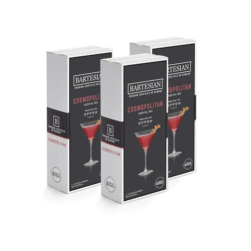 Vista 9 de Bartesian Cosmopolitan, Margarita y Old Fashioned - Cápsulas mezcladoras de cóctel, paquete de 18 cápsulas de cóctel, para coctelera Bartesian