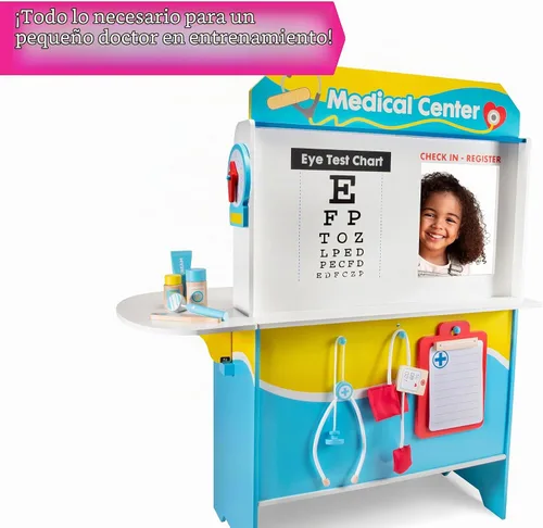 Vista 2 de Get Well Doctor - Centro de actividades de madera para niños, juego médico