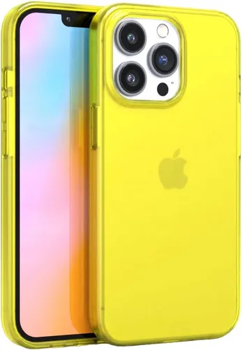 Vista 10 de FELONY CASE - Funda protectora transparente azul neón para iPhone 14 Pro Max TPU and Polycarbonate Shock-Absorbing Bright Cover - Crack Proof with
