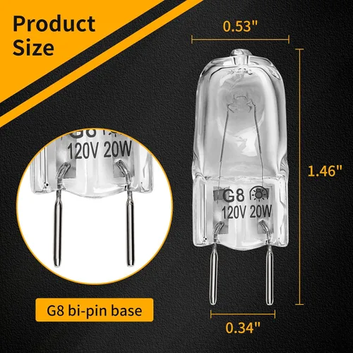 Vista 10 de Bombilla halógena compatible con GE, Samsung, Kenmore, Elite, Maytag, microondas sobre la estufa, luz nocturna/luz para estufa para microondas GE